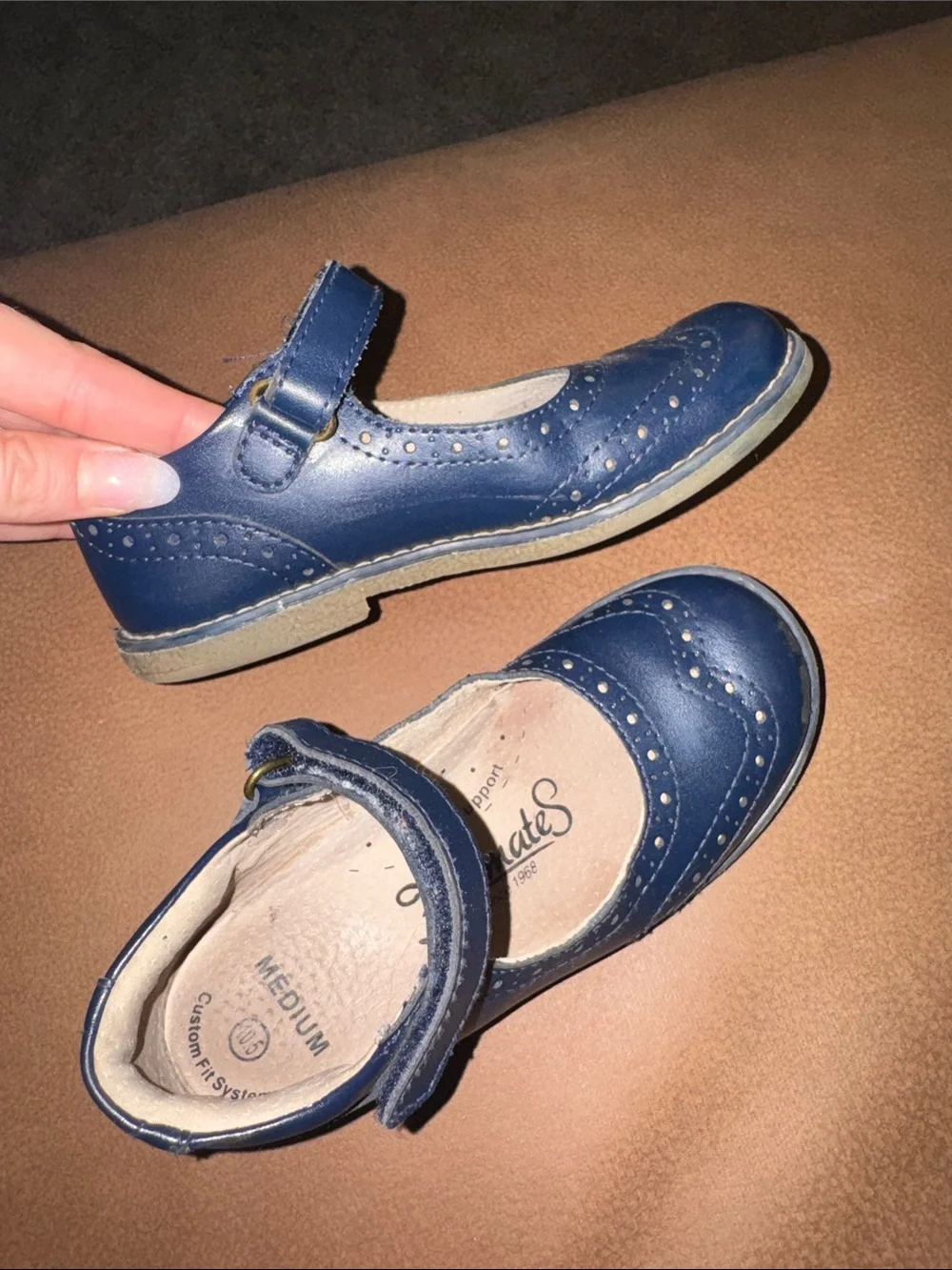 FootMates Navy Blue Girls' Mary Jane Dress Shoes